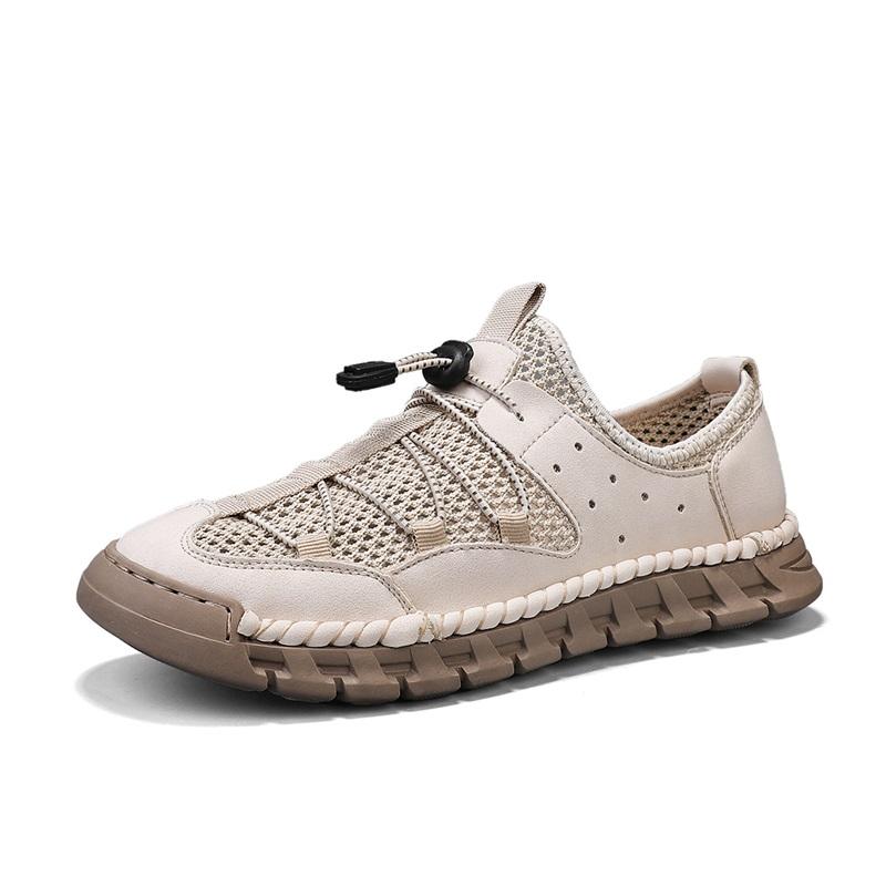 Fashion New Breathable Summer Mesh Shoes Outdoor Lace-up Sneakers Camping Shoe for Men Walking Multi-function Sports Footwear Trainers