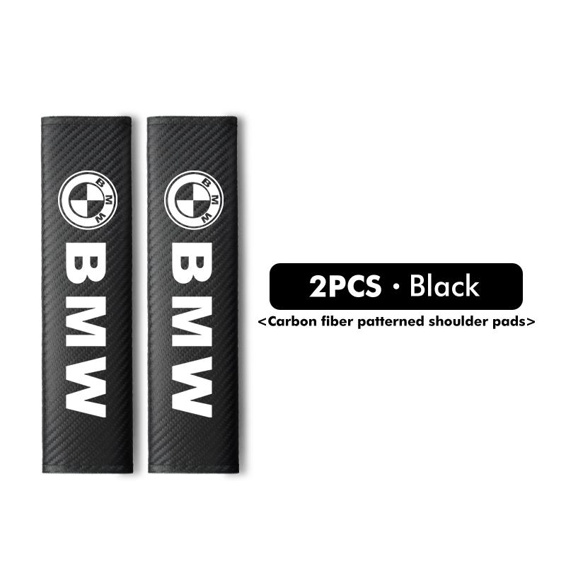 Car Seat Belt Carbon Safety Shoulder Cover Protection Padding For BMW Performance X1 M3 M6 F01 F02 E34 E36 E60 F10 F20 X6 kycp51