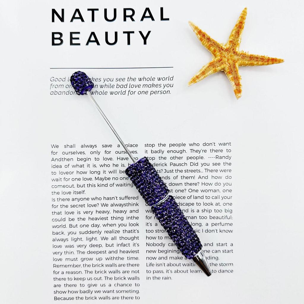Multi-Color Rhinestone Beaded Ballpoint Pen - Creative Gift Option