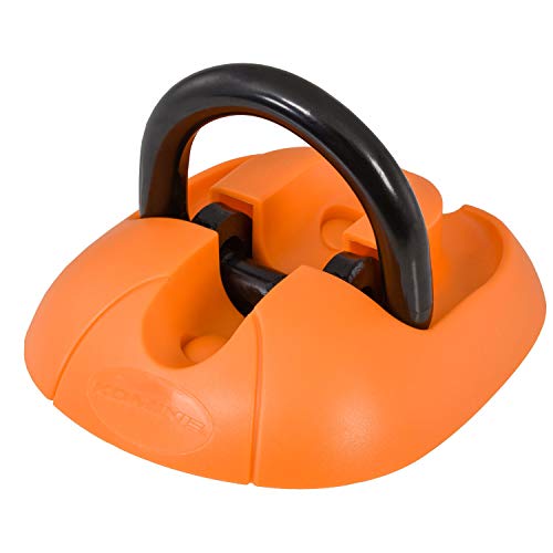 Komine Motorcycle Lock Ground Anchor Orange Free LK-116 Earth Lock Key Security