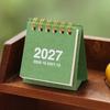 Tragbarer Schreibtischkalender für das Büro, Mini-Schreibtisch 2026-2027, Okt. 2026 bis Dez. 2027, Aufstellbarer Klappkalender, Kleiner funktionaler Planungskalender, 14