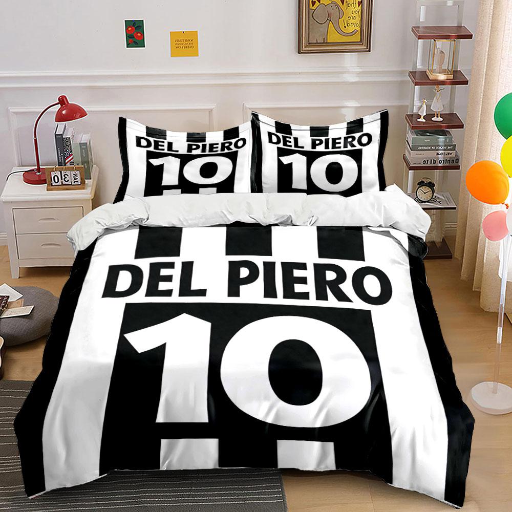 

Black-and-white stripes, Del Piero. Bedding sets Duvet cover sets Duvet covers Pillowcases(1 * Duvet Cover 2 * Pillowcases, without duvet insert) 135x200cm