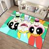 Powerpuff Girls Cartoon Pattern Rug Non-slip rug suitable for living room and bedroom sofas