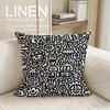 Artist Mr Doodle Cushion Cover Pillowcase Set Pcs X X Breathable Washable Sofa Cushion Cover