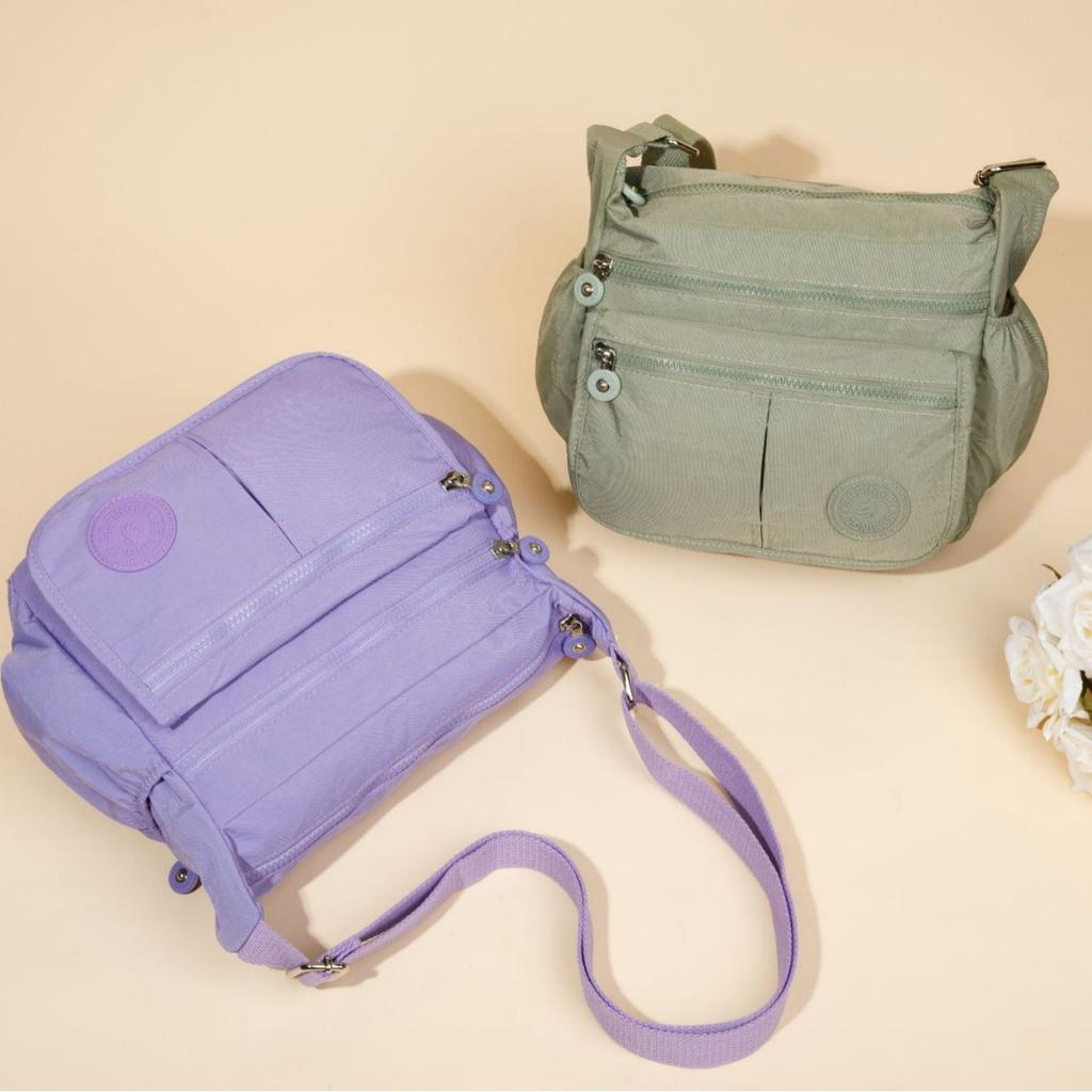 2025 Nylon Women Messenger Bags Waterproof Zipper Package Canvas Travel Crossbody Bag Fashion Female Totes Shoulder Bag
