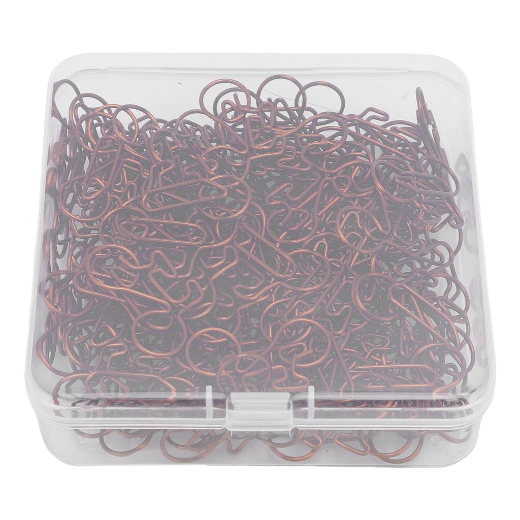 100PCS Bike Shaped Paper Clips Cute and Interesting Bronze Metal Clips for Documents Scrapbooks Tran