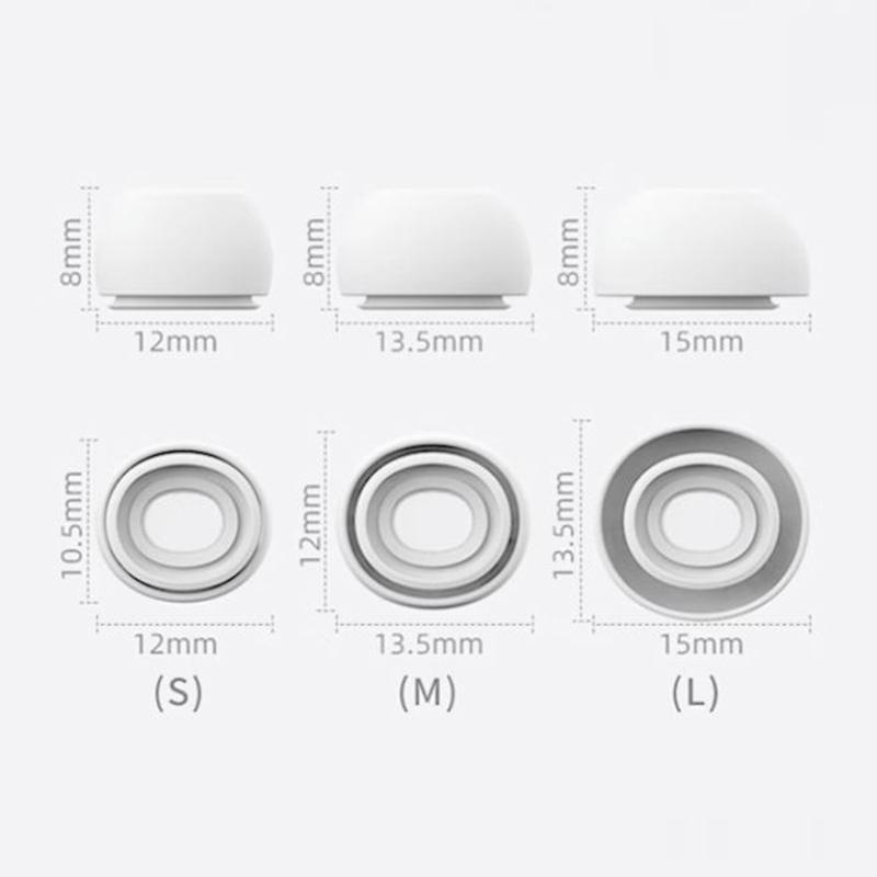 Miękkie Silikonowe Końcówki do Uszu Dla Airpods Pro 1/2 Ochronna Nakładka na Słuchawki Redukcja Szumów Otwór Poduszki do Uszu Dla Apple Air Pods Pro