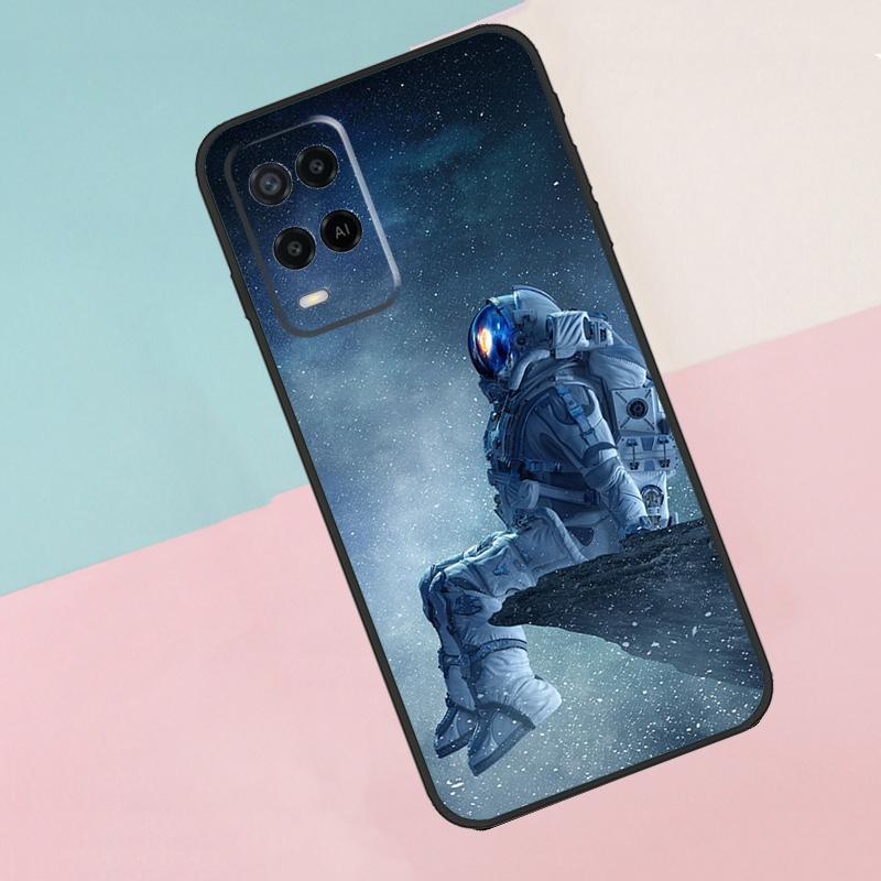 Astronaut Star Space For Oppo A16 A76 A96 A15 A80 A60 A40 A94 A54 A98 A78 A18 A38 A58 A17 A77 A74 A57S Phone Case