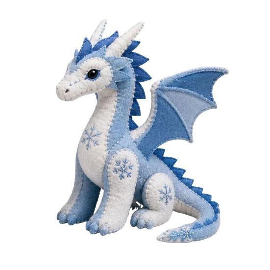 Kit de Patchwork DIY de Animales Árticos para Principiantes, Kit de Costura de Animales Guardianes de Invierno, Kit de Manualidades de Animales de Peluche 3D y Criaturas Míticas para Decoración del Hogar