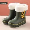 Children's Waterproof Non-slip Rain Boots for Kindergarten - Cute and Comfy with Velvet Lining