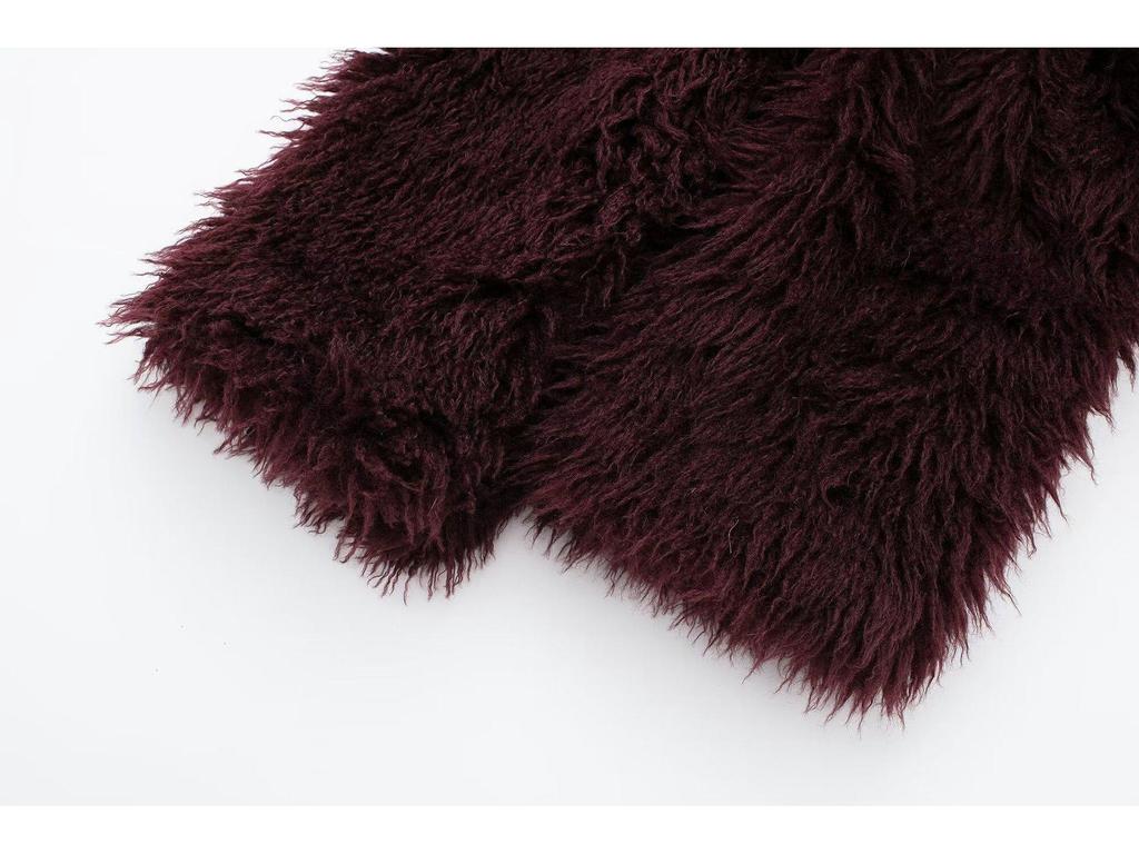 Women's Eco-friendly Faux Fur Coat - Autumn/Winter Celebrity Fashion 