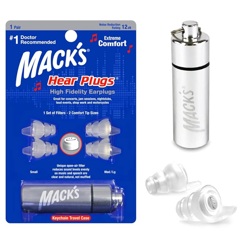 

Mack s Hear Plugs - беруши High Findelity Earbers 16HP для музыки [Регулярно импортируемый продукт]