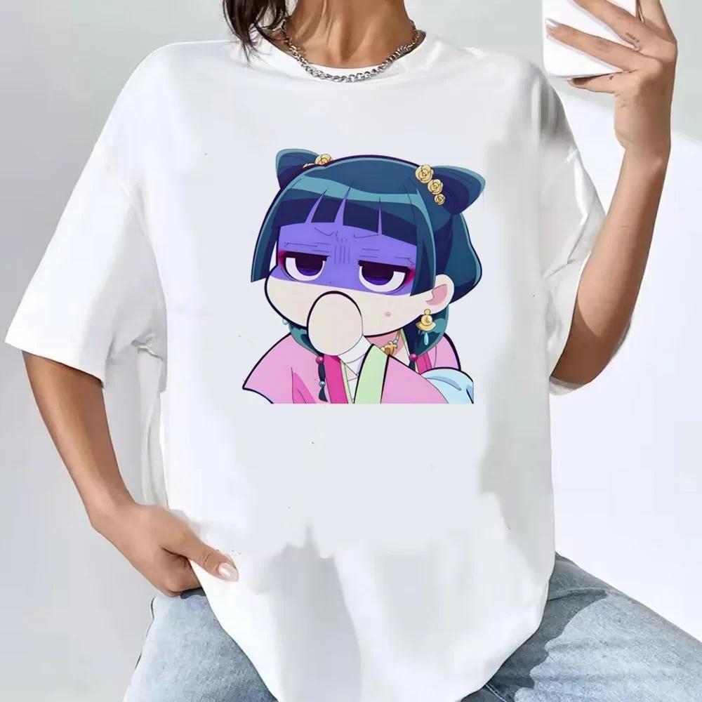 Kusuriya No Hitorigoto Maomao T Shirt Women Kawaii Short Sleeve Cartoon Tshirt Anime Aesthetic Y2k Harajuku Tshirt Female