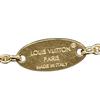 LOUIS VUITTON Perle Necklace Collier Essential V Gold Plated gold Women M00857 Used