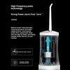 Oral Irrigator Rechargeable Water Flosser Portable Dental Water Jet Floss 230ml Water Tank 3 Mode IPX7 Waterproof Teeth Cleaner