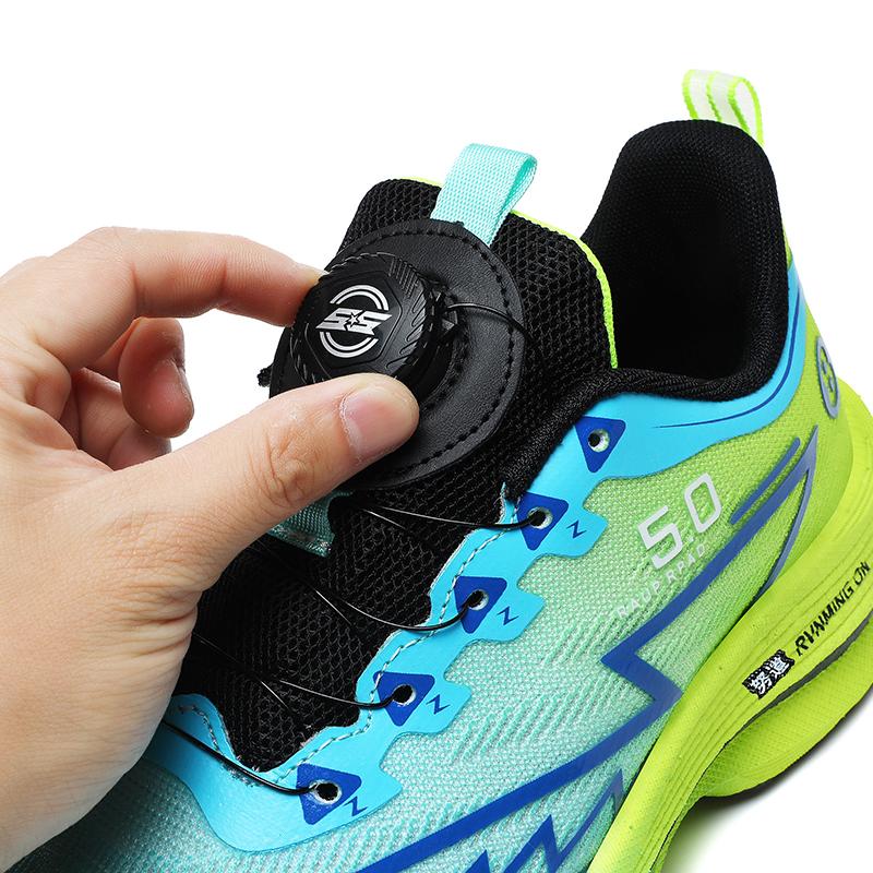 Summer Men's Running Shoes New Professional Carbon Plate Sports Training Shoes Outdoor Non-slip Shock-absorbing Tennis Shoes