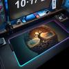 Lebensbaum Mauspads RGB Gaming-Mauspad Großes LED-Pad PC-Schreibtischmatte Leuchtendes Mauspads Große Tastaturmatten Tischteppich mit Hintergrundbeleuchtung
