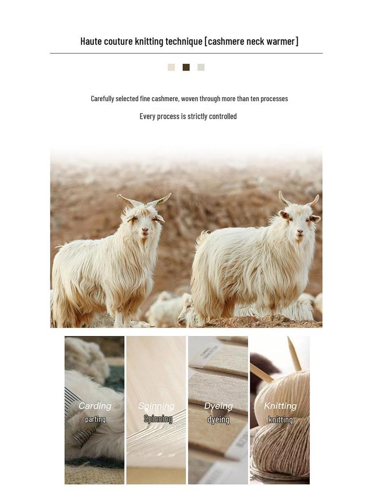 Men's Warm Cashmere Pullover Snood: Soft Knitted Dickey Scarf for Autumn and Winter Neck Protection