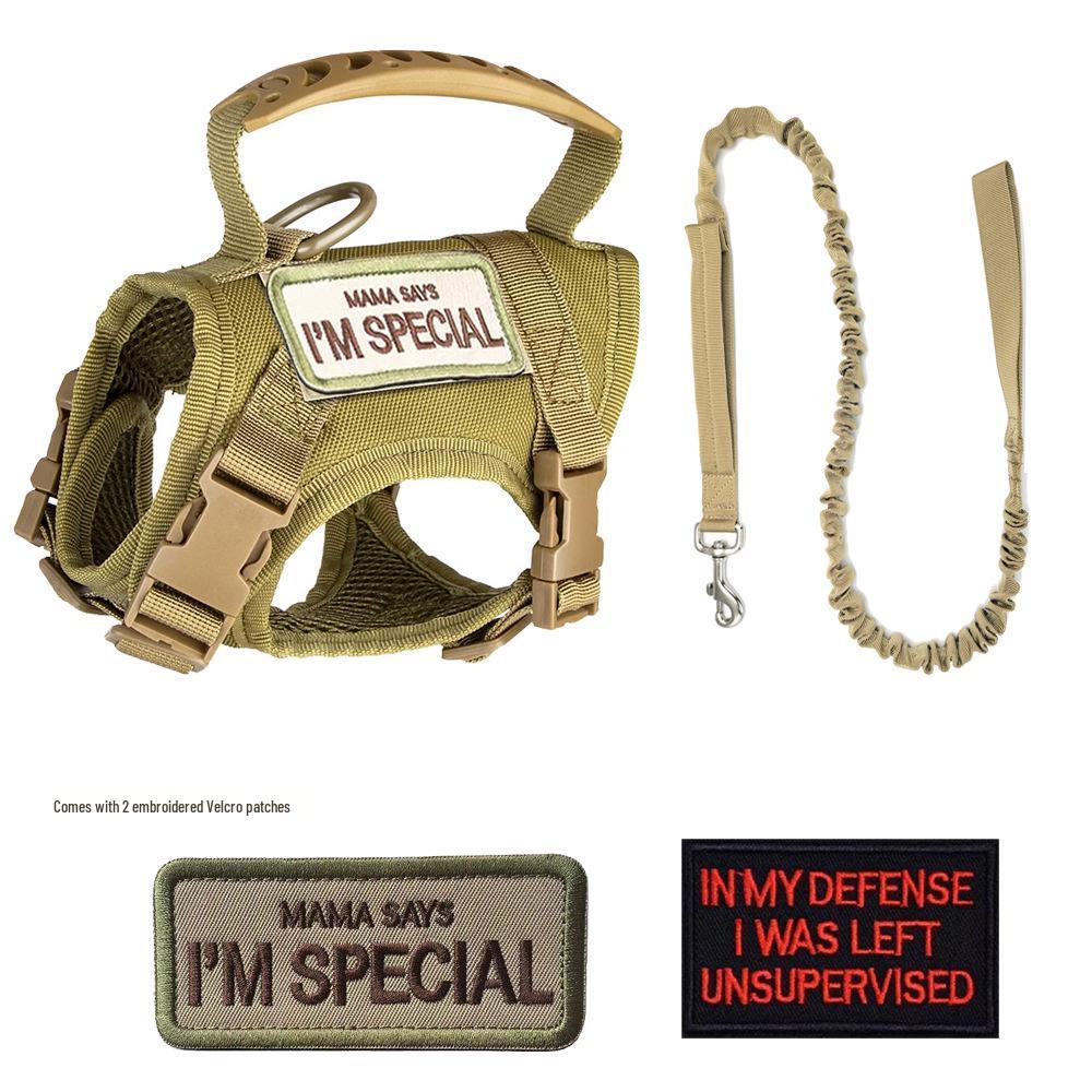 Adjustable Tactical Cat Harness with Anti-Breakaway Leash for Outdoor Use