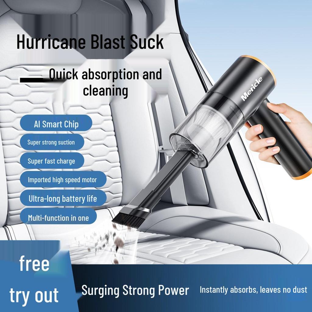 High-Power Portable Wireless Car Vacuum Cleaner for Home and Car Use