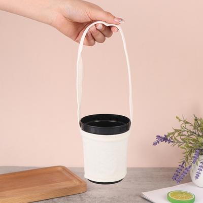 1Pc Set di tazze per bevande Bustine per tè al latte Borse in tela per la protezione dell'ambiente Portabicchieri portatili Borse per tazze Accessori per tazze