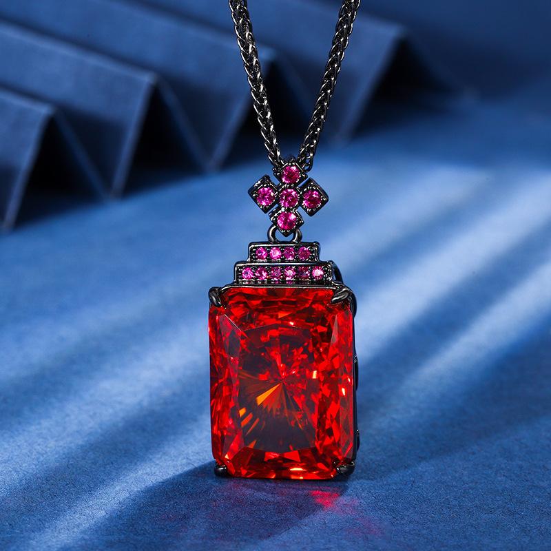 Jewelry Bird'S Nest Cut Black Gold Vintage Pendant Necklace Main Stone 15 * 20