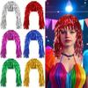 Cuttable Colorful Rain Silk Hat Shining Headwear New Tassel Headwear  Happy Hawaii
