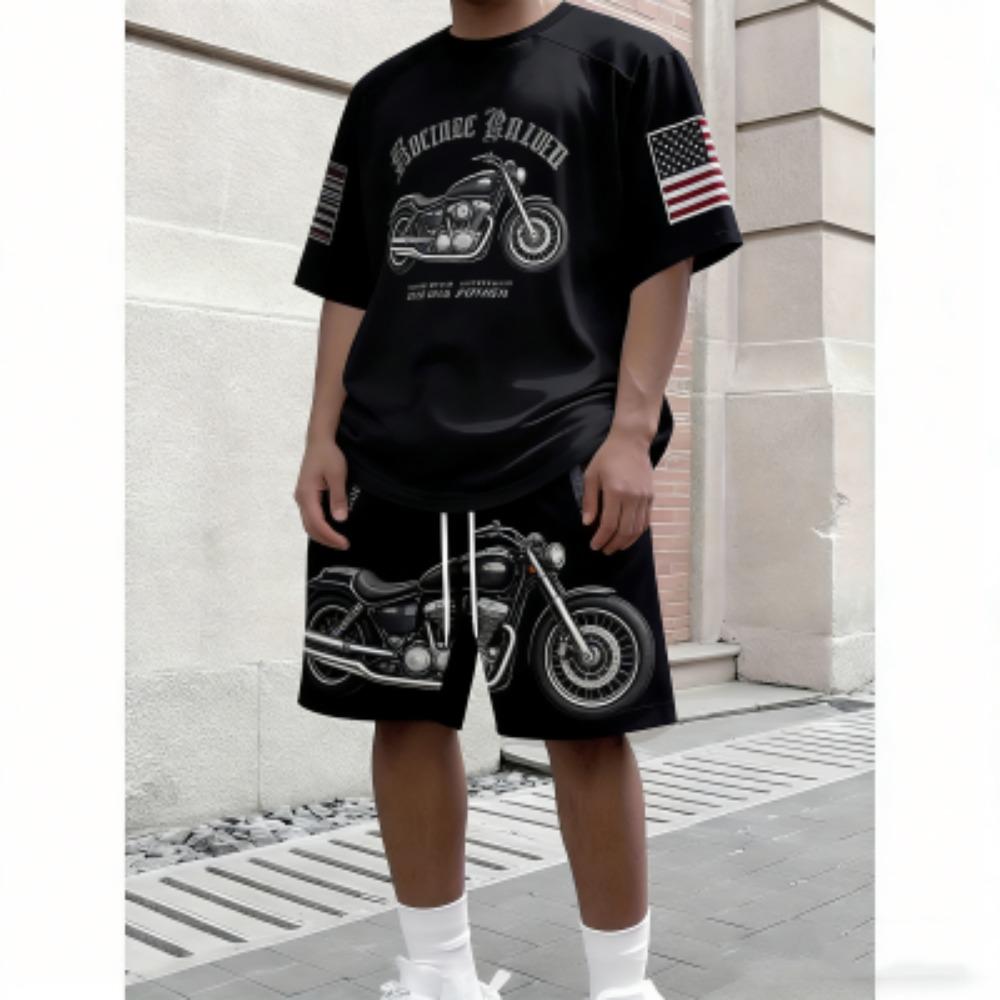 Summer Fashion European Style Letter Printed Kids T-shirt and Shorts 2 Piece Set Summer Casual Outdoor Boys and Girls Outfit Kids Set