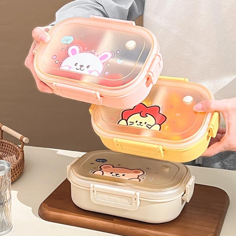 Stackable Bentos Box With Removable Inserts Multi Compartment Food Storage Container For Outdoor Activity
