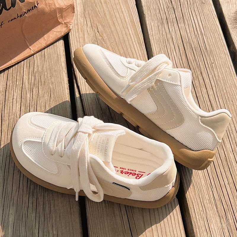 Dexun shoes women's 2025 spring and summer versatile little white shoes breathable mesh board shoes niche ins tide sports and leisure shoes