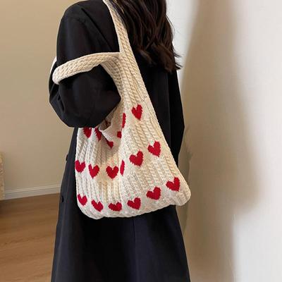 Designer Knitted Handbags Female Large Capacity Shopper Totes Women's Shoulder Bag Summer Casual Woven Beach Bag