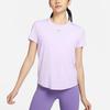 Nike One Classic Casual Solid Color Crew Neck Short Sleeve T-Shirt Women Tops Purple FN2799-512