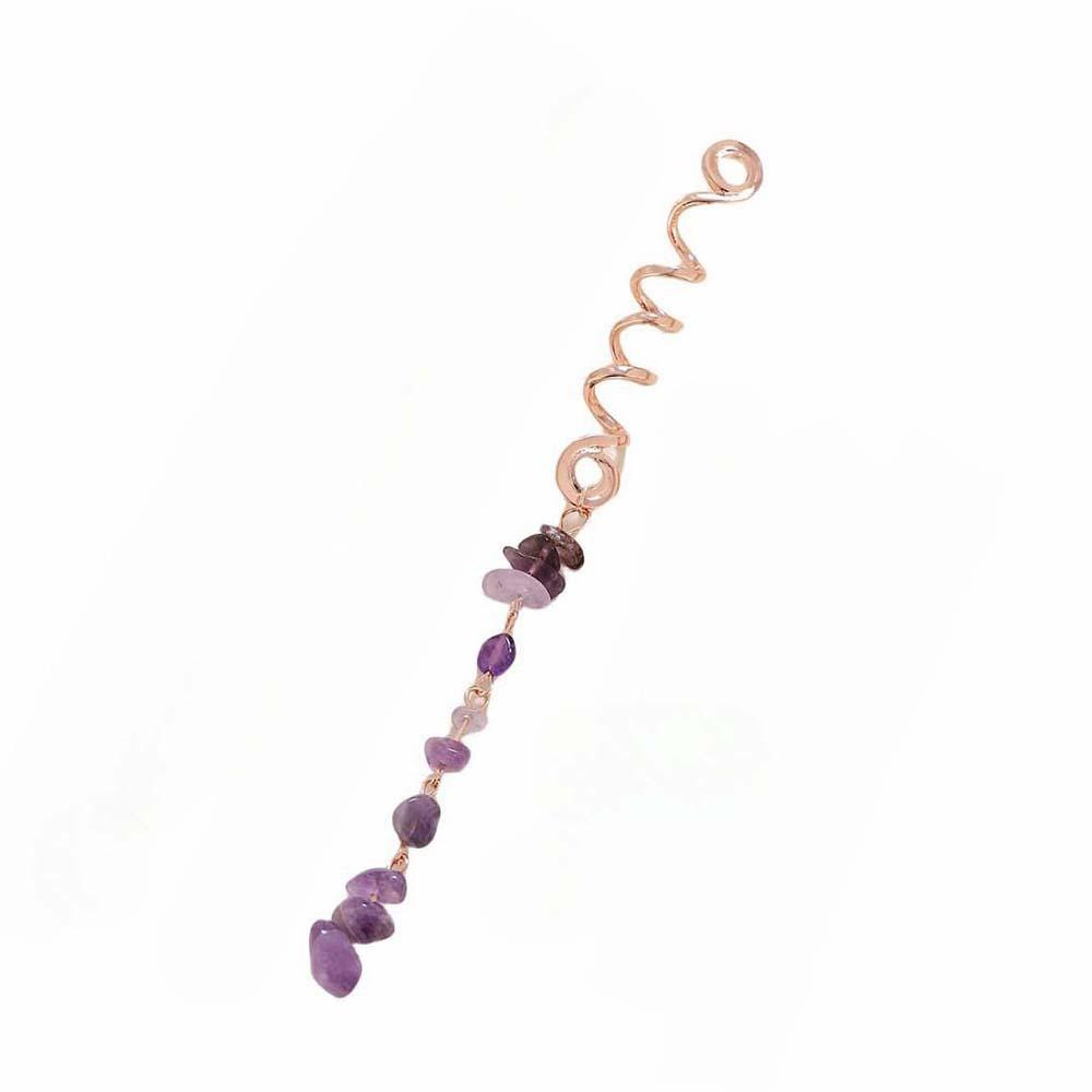 Styling Hair Accessories Dreadlock Hair Jewelry Hip-hop Long Tassel Colored Stone Pendant Sweet DIY Hair Charms