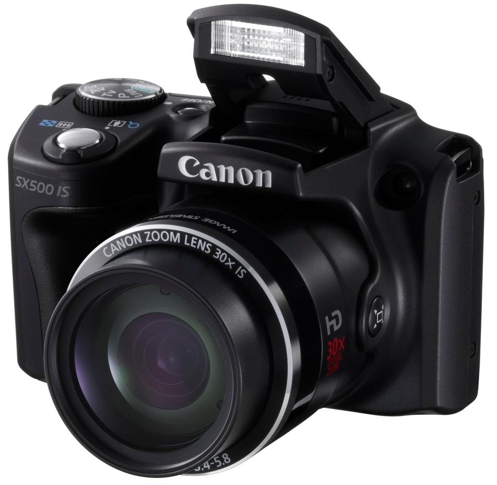 Canon PowerShot SX500IS Digital Approximately 16 30x Optical Black Camera, Megapixels, Zoom, (PSSX500IS)