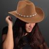 Unisex Western Denims Hat Wide Border Hat Polyester Outdoor Fashion Hat Fashion Accessory for Men and Women