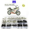 Passend für Aprilia RS125 1996 1997 1998 1999 2000 2001 2002 2003 2004 2005 Kompletter Vollverkleidungs-Schraubensatz Verkleidungsclips Schraube Mutter