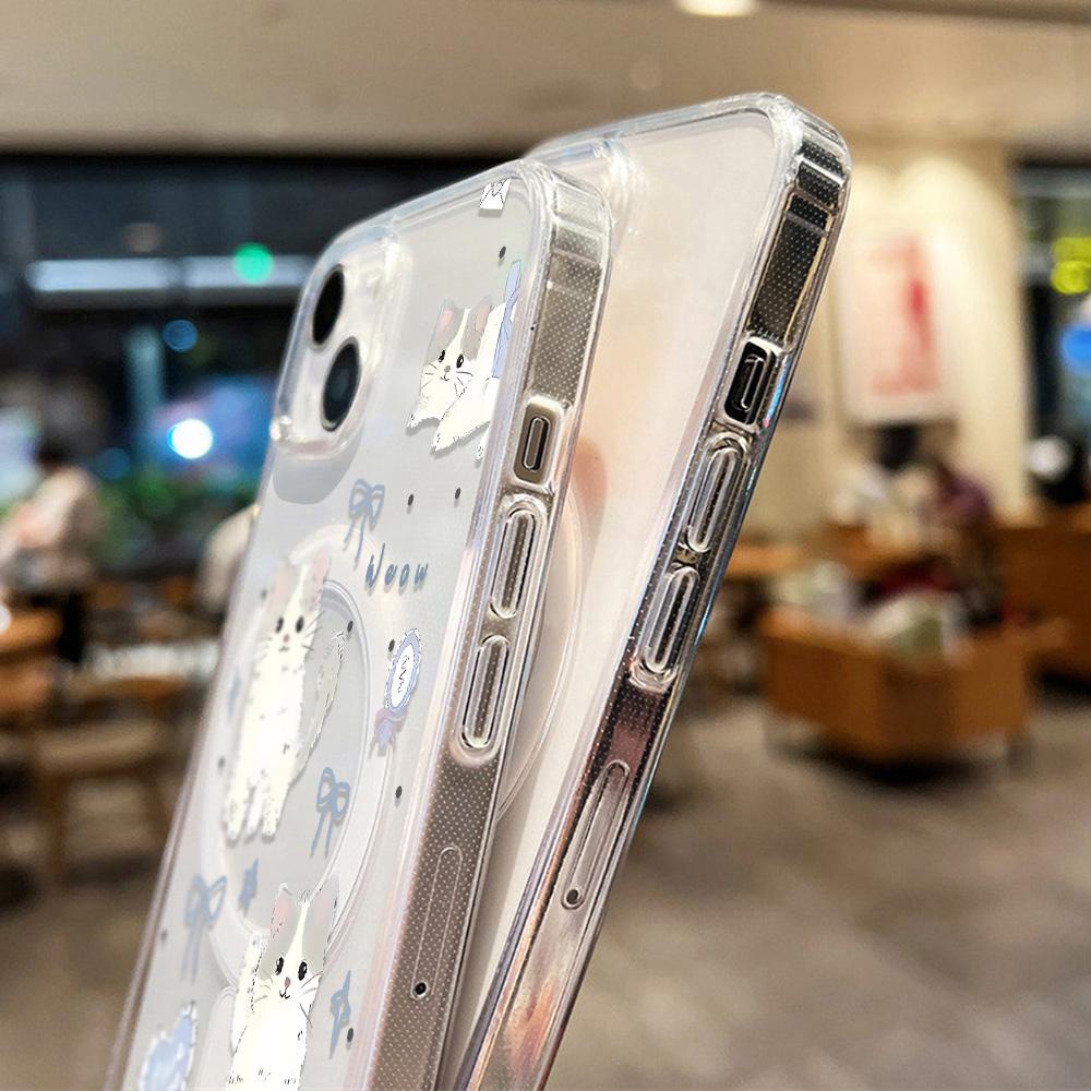 Magnetic Phone Case for iPhone 12 14 16 17 Pro 17 16 15 14 13 12 Pro Max  12 13 14 15  16 High Quality Shockproof Shell Full Protection Cute Style