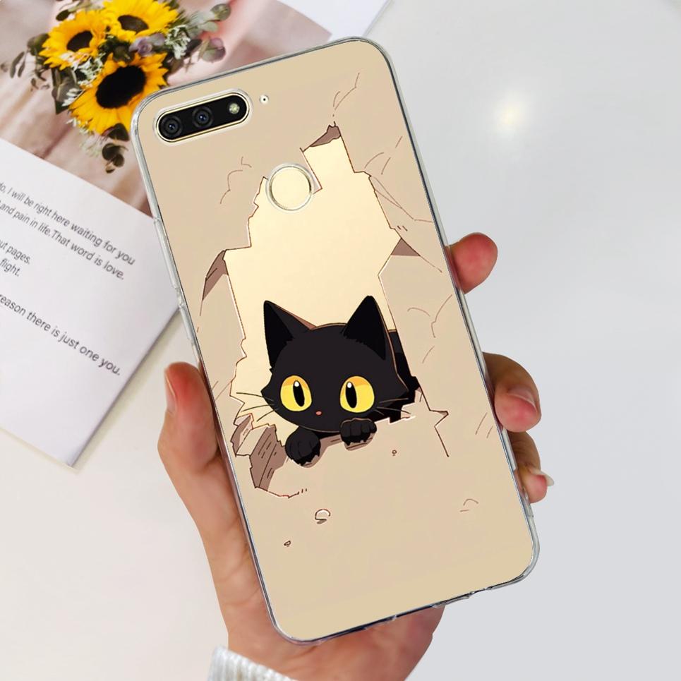 

For Huawei Y6 2018 / Y6 Prime 2018 Case Back Cover Cartoon Cool Style Animals Dragon Girly Fashion Soft TPU Silicone Bumper Etui Huawei Y6 Prime 2018