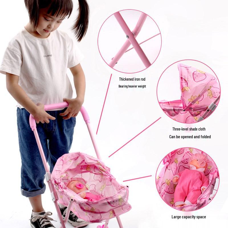 Dollhouse Stroller: Pretend Play Toy for Children