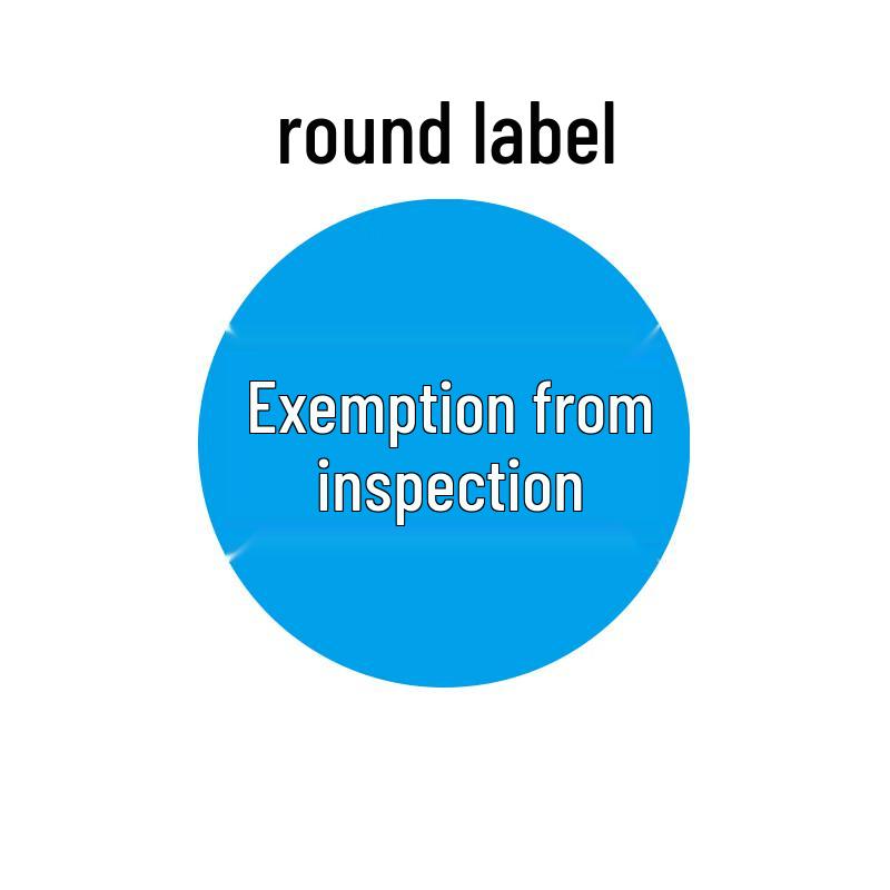 Ansell Round  Free Inspection  Labels