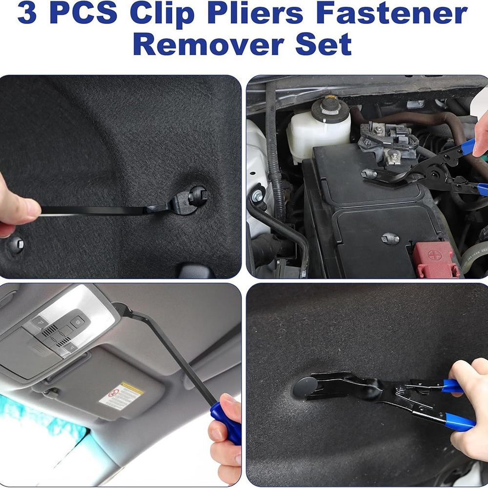 1-4pcs Auto Body Panel Door Fastener Car Clip Removal Pliers Tool Kit - Push Pin Trim Removal Pry Tool Repair Set for Automotive