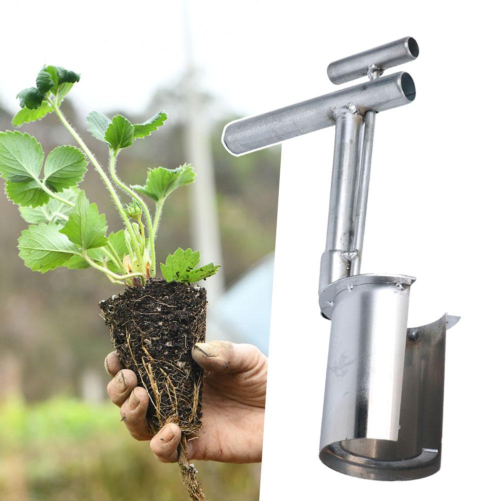 Tree Seedling Transplanter Planting Tool Plant and Fruit Seedlings Transplanter Soil Sampler Gardening Carbon Steel Hole Shovel
