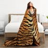 1PC Creative Tiger Pattern Printed Flannel Blanket, Throw Blanket, Comfortable Sofa Blanket, Bed Blanket, Picnic Camping Warm
