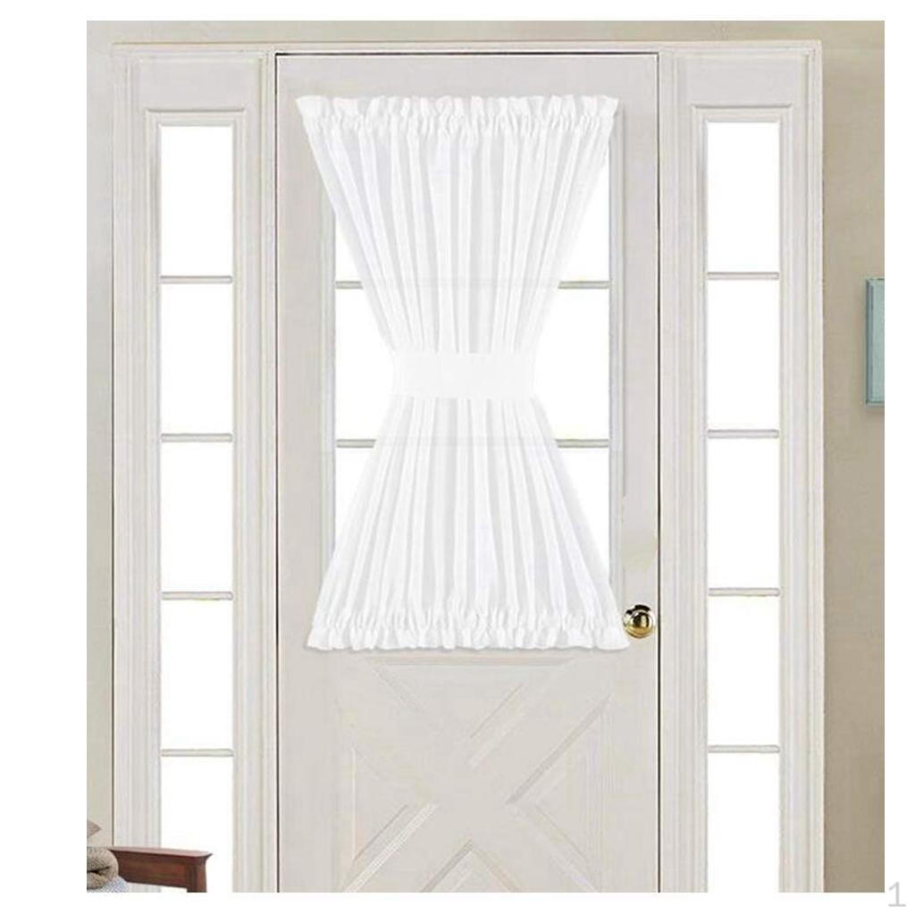 

Комплект французских штор для стеклянных дверей Штора Белая 137см