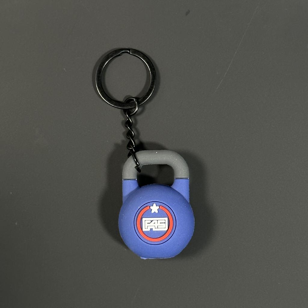 Fitness Series Gummi-Schlüsselanhänger: Hantel- & Kurzhantel-Anhänger für Geschenke