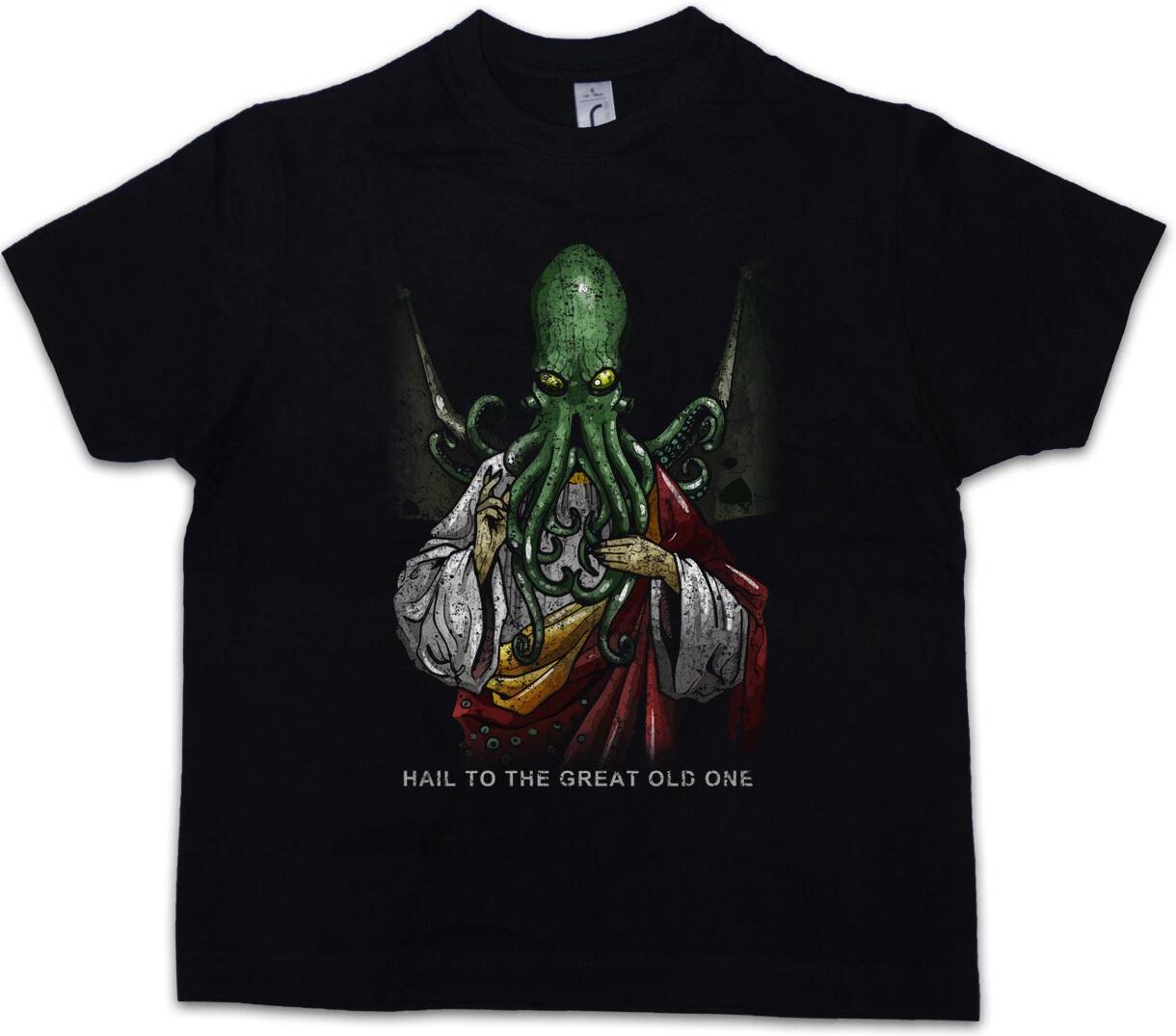 HAIL CTHULHU Kids Boys kids boys T-Shirt Horror Arkham Miskatonic Lovecraft Dunwich 110