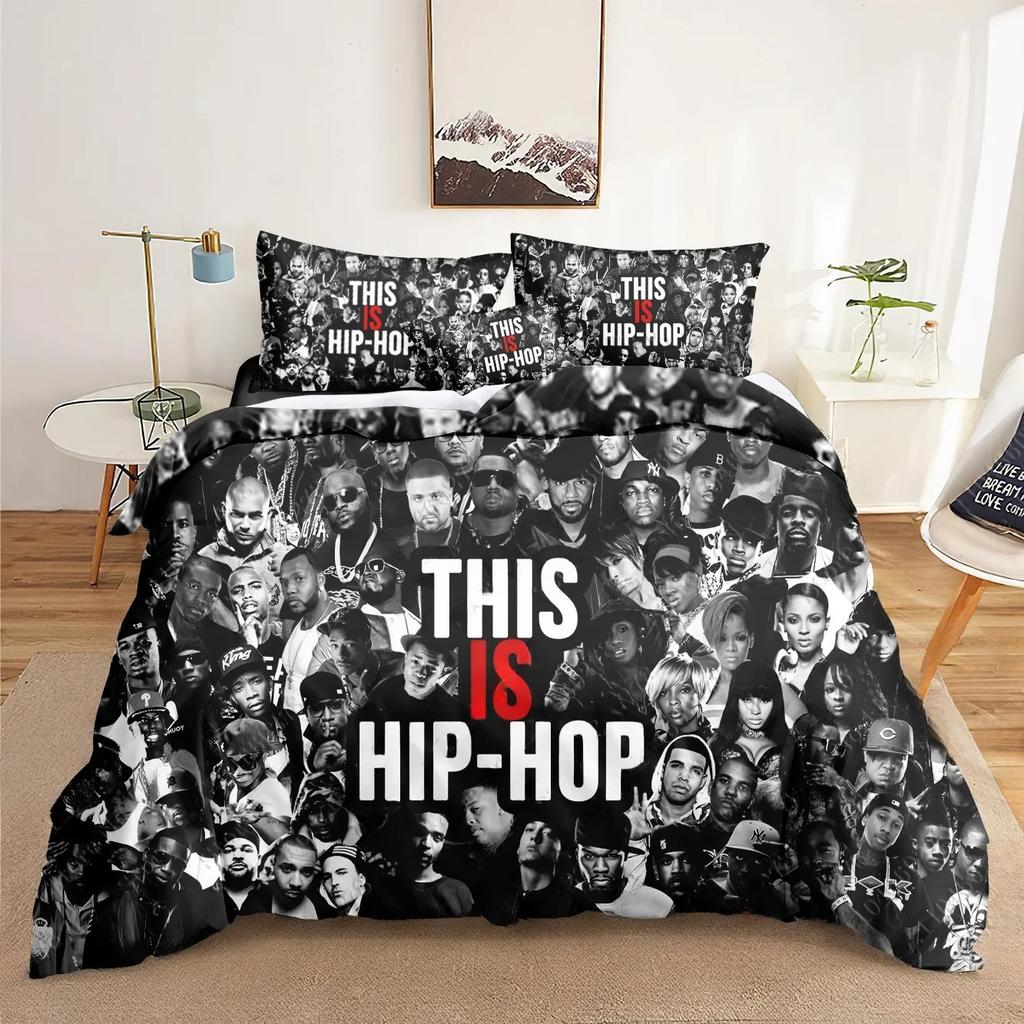 Amaru Shakur Duvet Cover 2Pac Pillowcase Bedding Set Adult Boy Girl Bedroom Decoration Gift Single Double Large Size