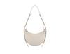 Polen Paris Niche Lychee Grain Crescent Leather Shoulder & Crossbody Bag for Women