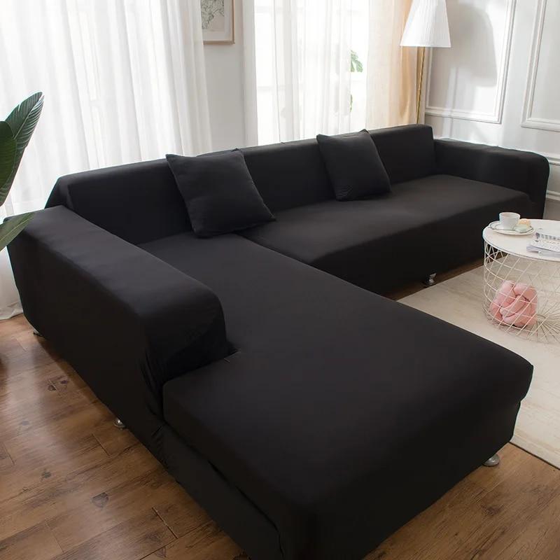 Elastic Sofa Cover For L -Shaped Corner Sofa Full Wrap Sofa Slipcover For Living Room Home Decor Couch Cover