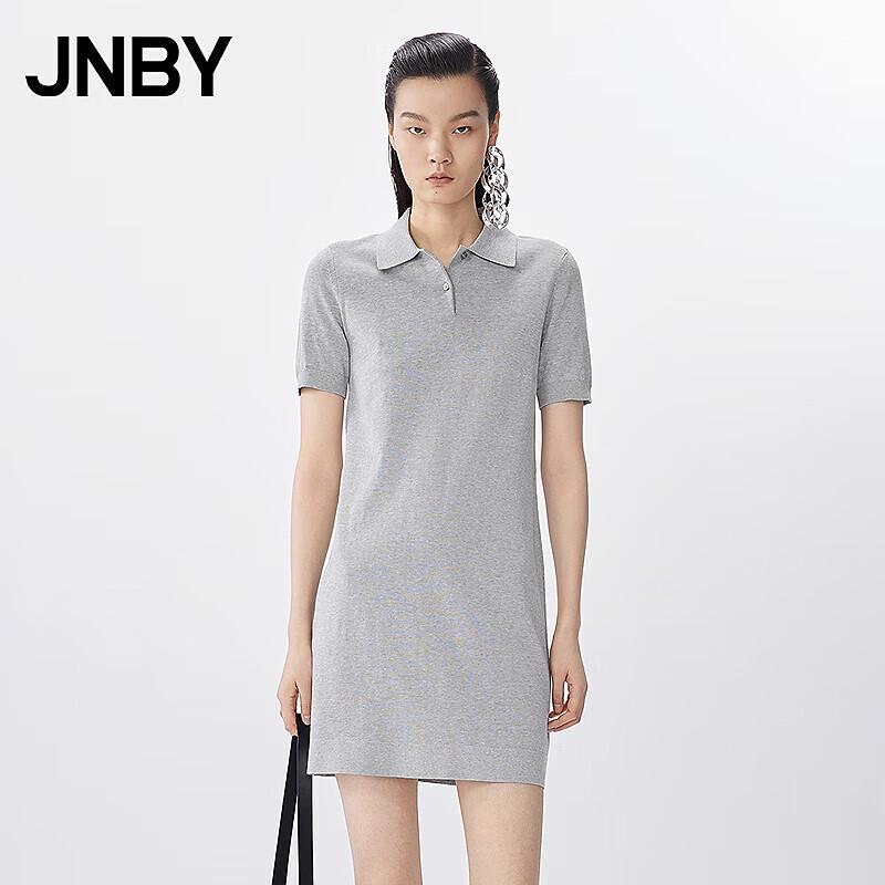 JNBY 2025 Summer Short-Sleeve Polo Collar A-Line Dress M